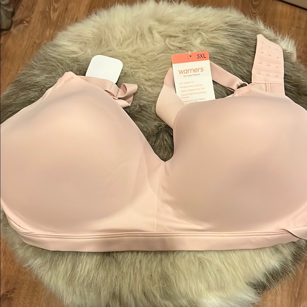 Warners No Side Effects blush bra